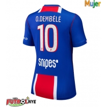 Camiseta Paris Saint-Germain Ousmane Dembele #10 Primera Equipación para mujer 2026-27 manga corta